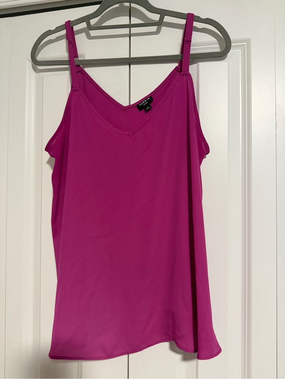 torrid Magenta V-Neck Adjustable Strap Camisole